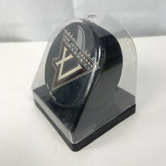 SJ Sharks 15th Season Commemorative Puck w/Display 1991-2006 NHL Hockey San Jose - Picture 6 of 8